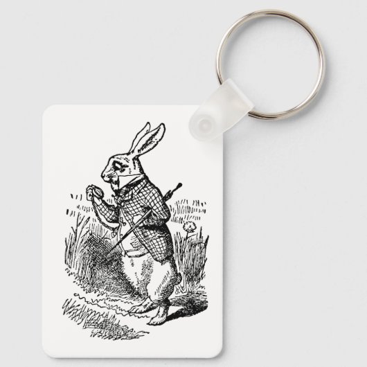 Alice in Wonderland, The White Rabbit Watch Sleutelhanger (Achterkant)