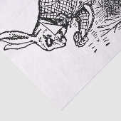 Alice in Wonderland, The White Rabbit Watch Tissuepapier (Detail)