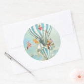 ALICE IN WONDERLAND THEE BIJ VIER SEALS RONDE STICKER (Envelop)