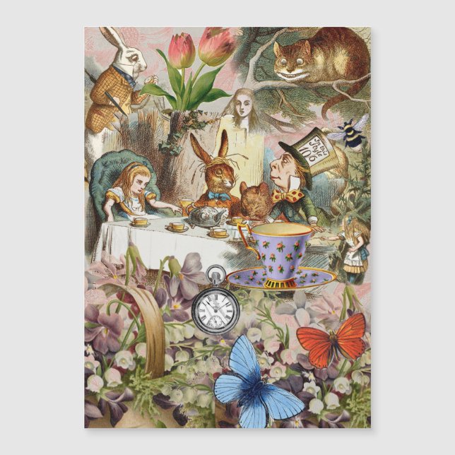 Alice in Wonderland Thee Feestje Kunst (Voorkant)