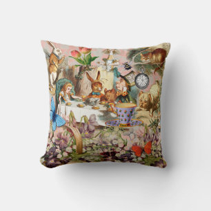 Alice in Wonderland Thee Feestje Kunst Kussen