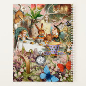 Alice in Wonderland Thee Feestje Kunst Planner (Achterkant)
