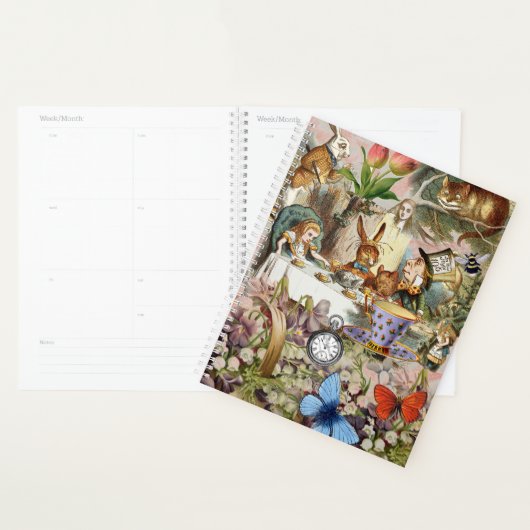 Alice in Wonderland Thee Feestje Kunst Planner (Display)