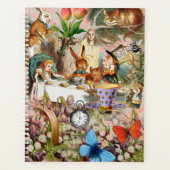 Alice in Wonderland Thee Feestje Kunst Planner (Voorkant)