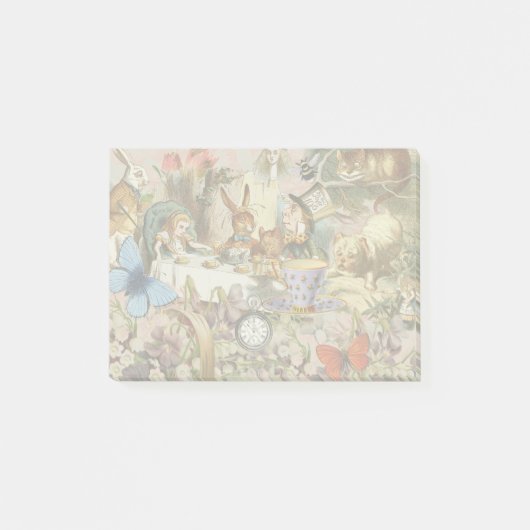 Alice in Wonderland Thee Feestje Kunst Post-it® Notes (Voorkant)