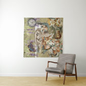 Alice in Wonderland Thee-feestje Wandkleed (In Situ (horizontaal))
