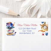 Alice in wonderland thee party adres etiket (Insitu)