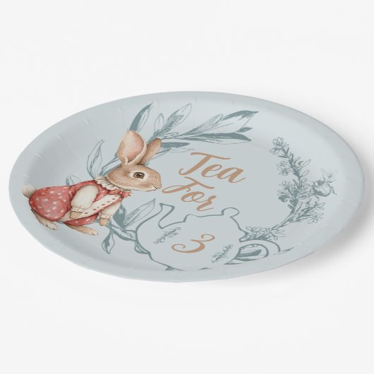 Alice in Wonderland thee voor drie Papieren Bordje (Gekanteld)