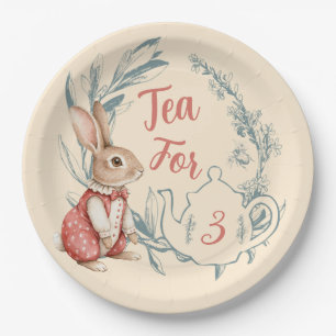 Alice in Wonderland thee voor drie Papieren Bordje