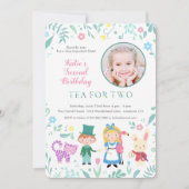 Alice in Wonderland | Thee voor twee tweede verjaa Kaart (Voorkant)