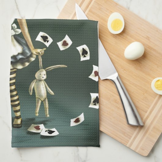 Alice in Wonderland Theedoek (Quarter Fold)