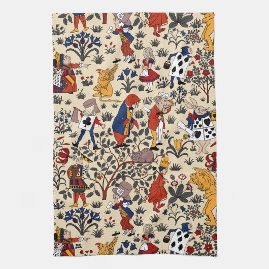 Alice in Wonderland Theedoek (Verticaal)