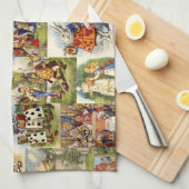 Alice in Wonderland Theedoek (Quarter Fold)