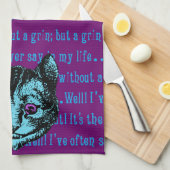  Alice in Wonderland Theedoek (Quarter Fold)