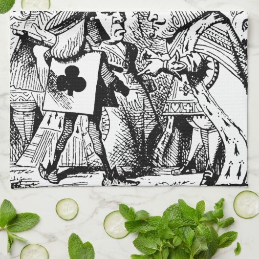 Alice in Wonderland Theedoek (Gevouwen)