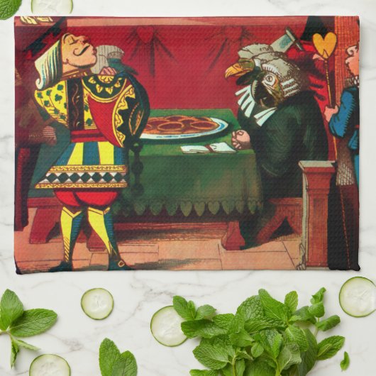 Alice in Wonderland Theedoek (Gevouwen)