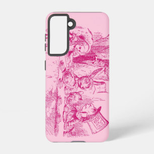 Alice in Wonderland theekrans Samsung Galaxy Hoesje