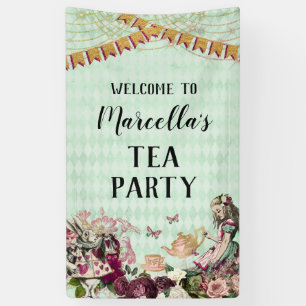 Alice in Wonderland Theepartij Banner