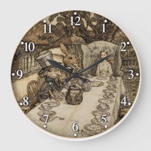 Alice in Wonderland Theepartij Grote Klok