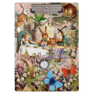 Alice in Wonderland theepartij-personages Klembord