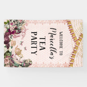 Alice in Wonderland Theepartij Spandoek