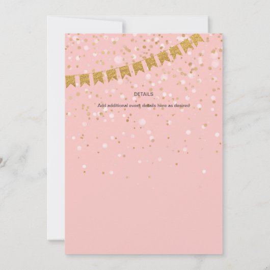 Alice In Wonderland Theepartij Uitnodiging ELKE GE (Achterkant)