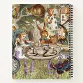 Alice in Wonderland Theepartijgasten Notitieboek (Achterkant)