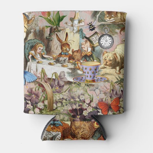 Alice in Wonderland-theepersonages Blikjeskoeler (Voorkant)