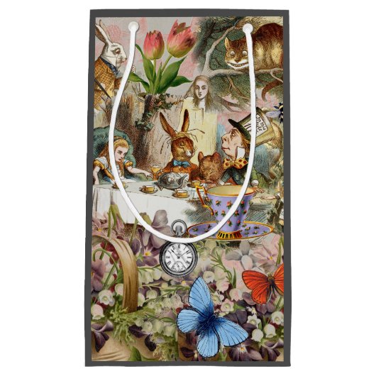 Alice in Wonderland-theepersonages Klein Cadeauzakje (Voorkant)