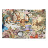 Alice in Wonderland-theepersonages Kussensloop (Achterkant)