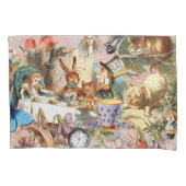 Alice in Wonderland-theepersonages Kussensloop (Voorkant)