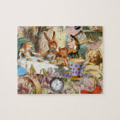 Alice in Wonderland-theepersonages Legpuzzel (Horizontaal)