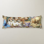 Alice in Wonderland-theepersonages Lichaamskussen (Voorkant)