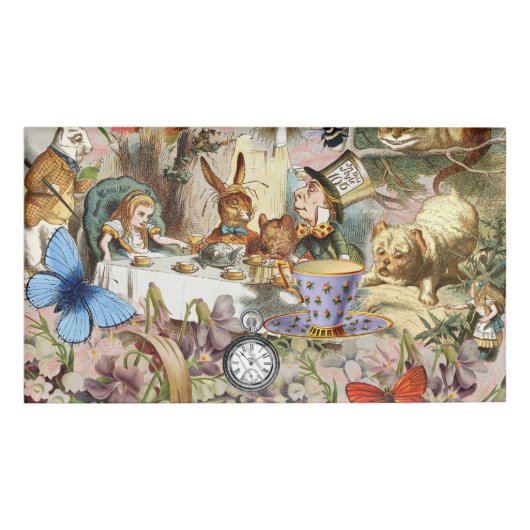 Alice in Wonderland-theepersonages Naambadge (Voorkant)
