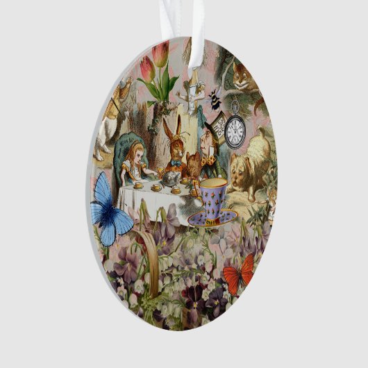 Alice in Wonderland-theepersonages Ornament (voorkant)