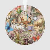 Alice in Wonderland-theepersonages Ornament (achterkant)