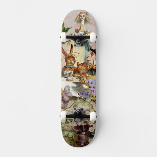 Alice in Wonderland-theepersonages Persoonlijk Skateboard (Voorkant)