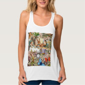 Alice in Wonderland-theepersonages Tanktop (Voorkant)