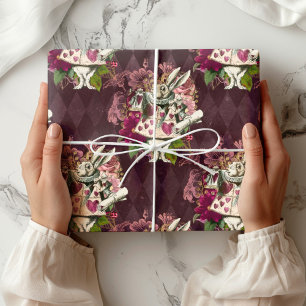 Alice In Wonderland Theetijd Inpakpapier