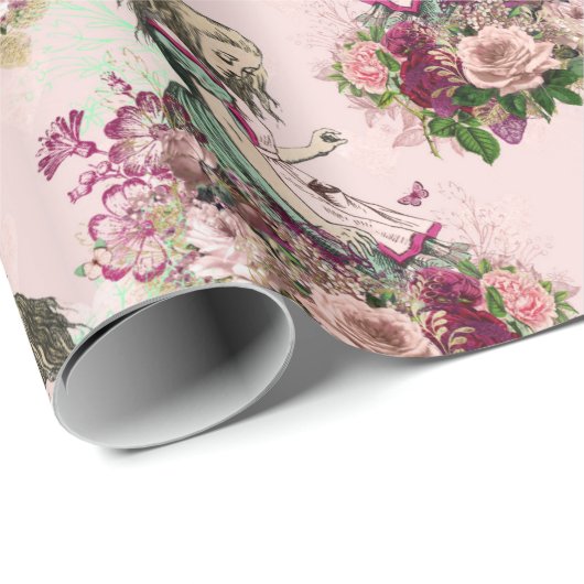 Alice In Wonderland Theetijd Inpakpapier (Rol Hoek)