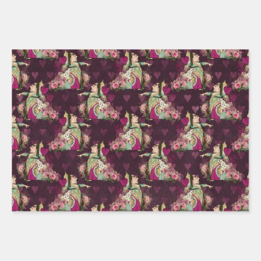 Alice In Wonderland Theetijd Inpakpapier Vellen (Voorkant)