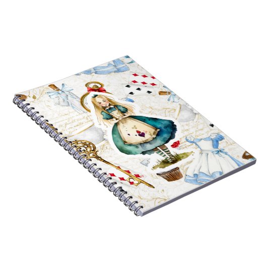 Alice in Wonderland thema Notitieboek (Rechterzijde)