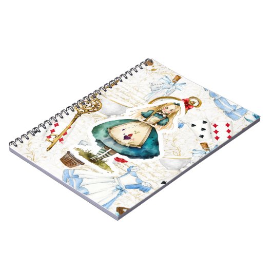 Alice in Wonderland thema Notitieboek (Linkerzijde)