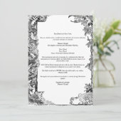 Alice in Wonderland thema uitnodiging (Staand voorkant)