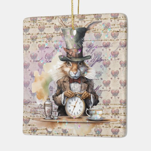 Alice in Wonderland thema van het Rabbit Ornament (Links)
