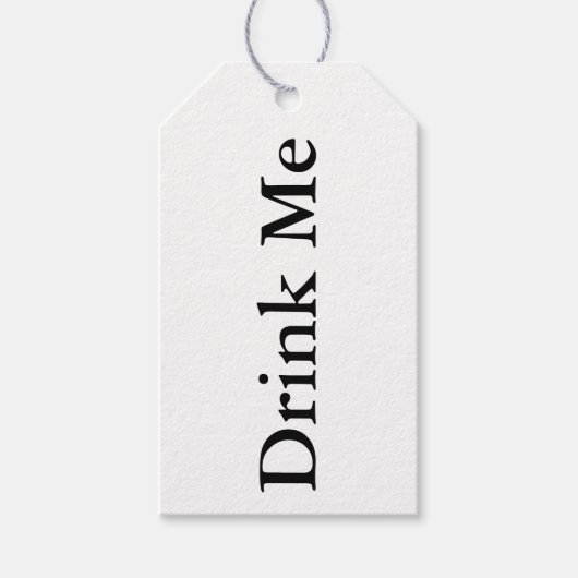 ALICE IN WONDERLAND THEMATISCHE 'DRINK ME' GIFT TA CADEAULABEL (Voorkant)