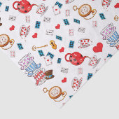 Alice in Wonderland Theme Pattern Tissuepapier (Detail)