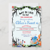 Alice in Wonderland Thorn Invitation Kaart (Voorkant)