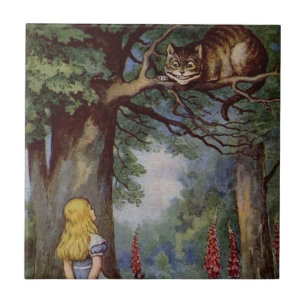 Alice in Wonderland Tile, Cheshire Cat Tegeltje