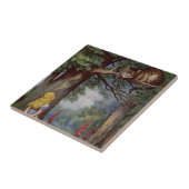 Alice in Wonderland Tile, Cheshire Cat Tegeltje (Zijkant)